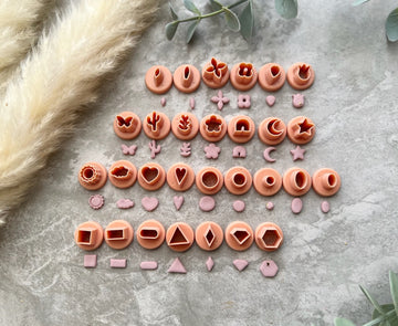 Micro / Mini Assorted Shaped Polymer Clay Cutter | Fondant Cutter | Cookie Cutter